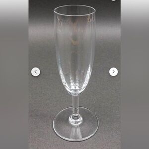 Baccarat Montaigne Optic Crystal Champagne Flutes 6 7/8" high